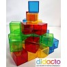 Coffret cubes translucides - 36 pcs