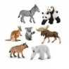 Lot de 7 figurines animaux du monde