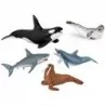 Lot de 5 figurines animaux marins