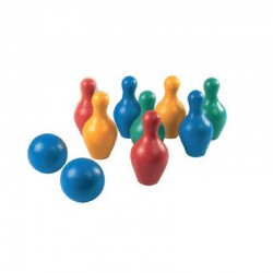 Lot de 8 quilles peau...