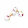 Haltère maracas confetti