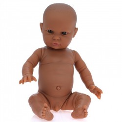 Poupée dur 34cm garçon métisse