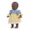 Poupée dur 18cm fille afriq.