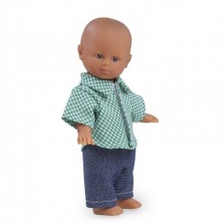 Poupée dur 18cm garçon métisse