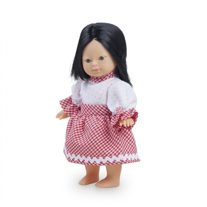 Poupee fille asiatique avec cheveux 18cm