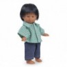 Poupée dur 18cm garçon métis cheveu