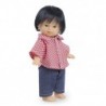 Poupée dur 18cm garçon asia. Cheveu