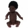 Poupée garçon africain avec cheveux 34cm