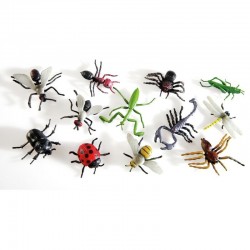 Lot de 12 insectes