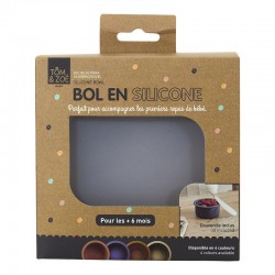 Bol silicone avec couvercle