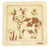 Puzzle vache (4 pièces)