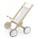 Poussette en bois pour poupée