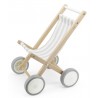 Poussette en bois pour poupée