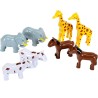 Lot de 8 animaux magnétiques 3D