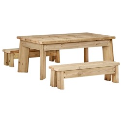 Table rectangulaire et deux...