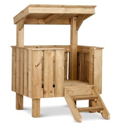 Cabane d'observation surélevée