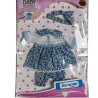 Robe à fleurs pour poupée 28 cm