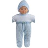 Pyjama bleu ciel pour poupée 28 cm