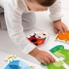 6 Puzzles Animaux 2 pièces