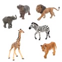 Lot de 6 animaux de la savane