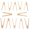 Lot de 12 pinces en bois