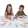 Lot de 12 pinces en bois