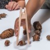 Lot de 12 pinces en bois