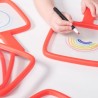Lot de 6 ardoises transparentes avec manche